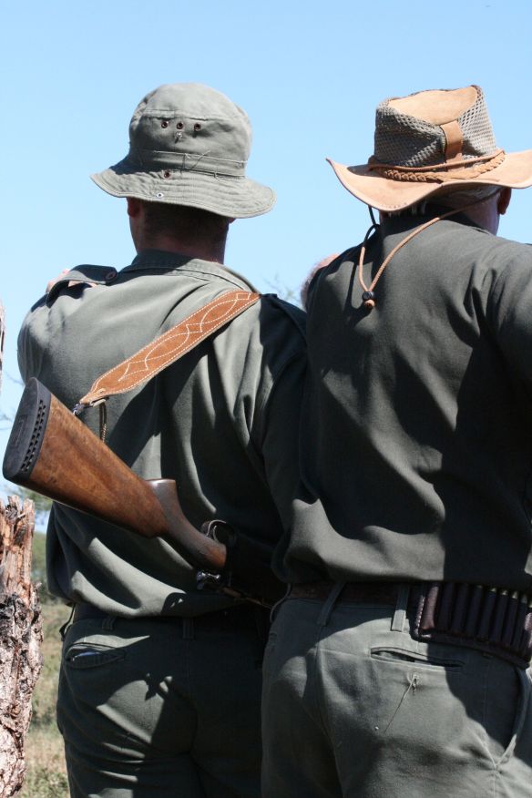 Here our bush walk guides survey the landscape.