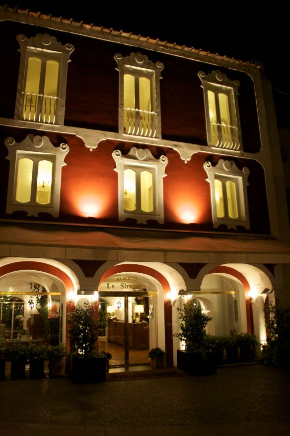 The beautiful Le Sirenuse hotel in Positano, Italy.