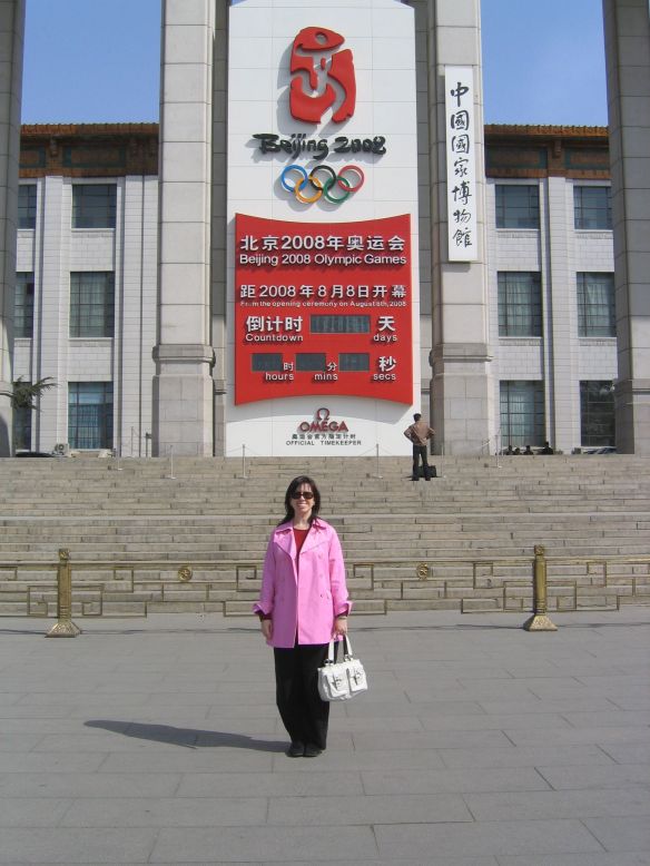 Countdown to the 2008 Beijing Summer Olympics in Tianamen Square