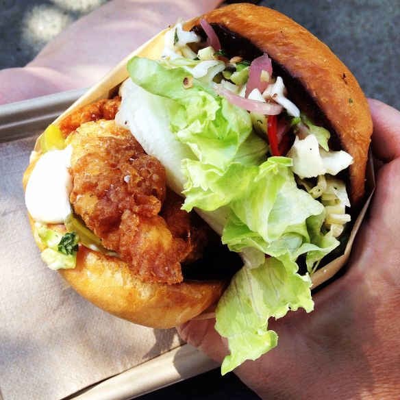 The original sandwich from the Free Range food truck. It was huge - I didn't have dinner that night.