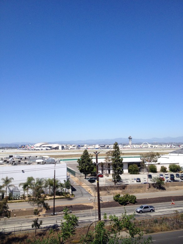 On Imperial Avenue in El Segundo looking over LAX