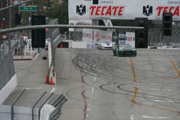 Lots of skid marks on the streets of Long Beach, 2008