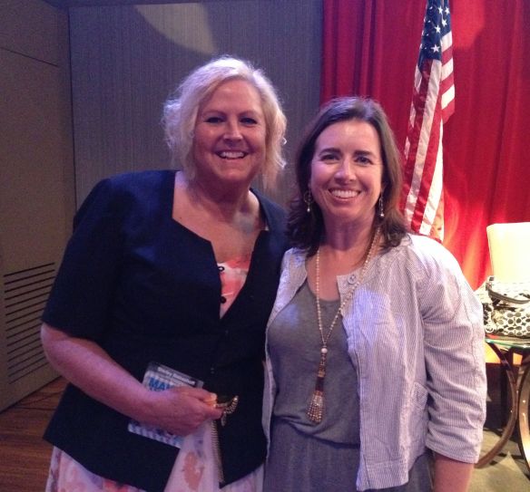 Olympian Shirley Babashoff poses with me.