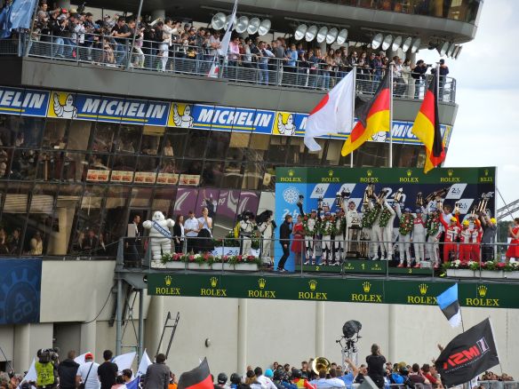 Nelson Le Mans podium