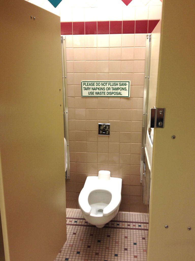 COS Colorado Springs airport bathroom stall