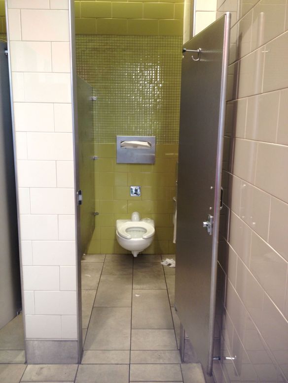 PHL Philadelphia airport bathroom stall