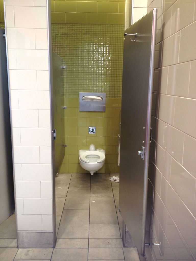 PHL Philadelphia airport bathroom stall