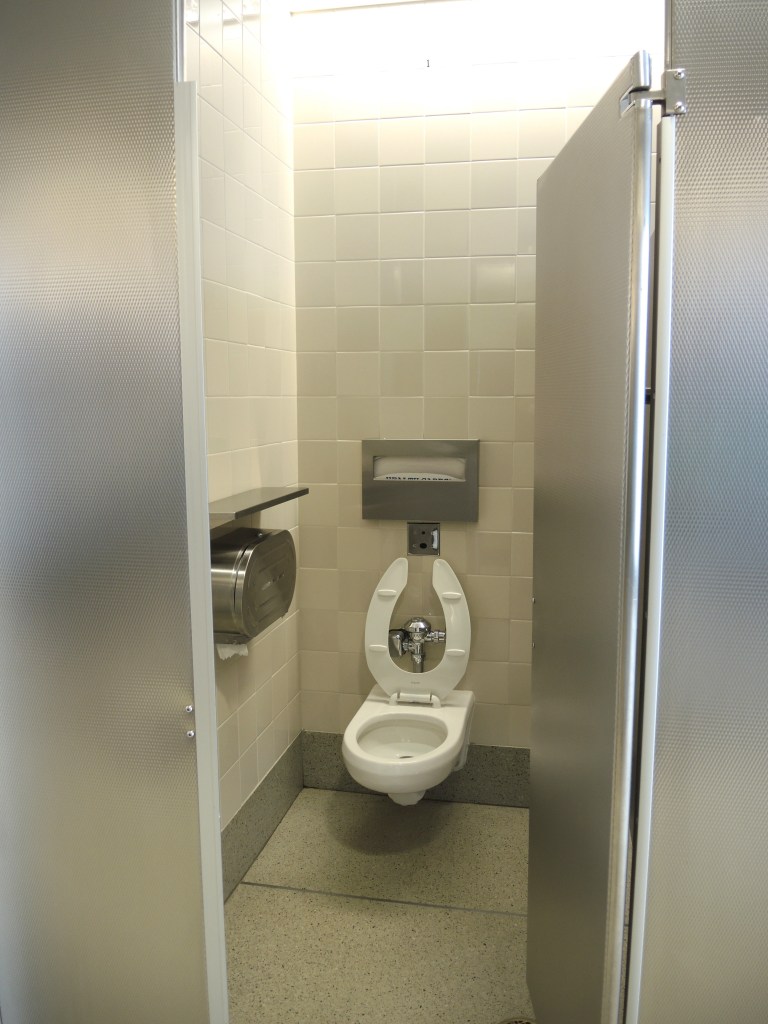 CLT Charlotte Airport individual bathroom stall