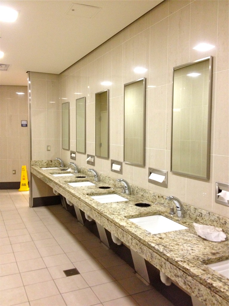 IAD Washington Dulles airport bathroom sinks