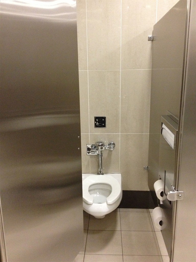 IAD Washington Dulles airport bathroom individual stall
