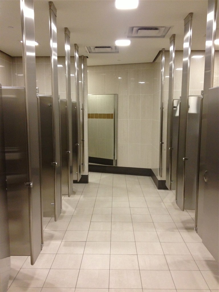 IAD Washington Dulles airport bathroom stalls