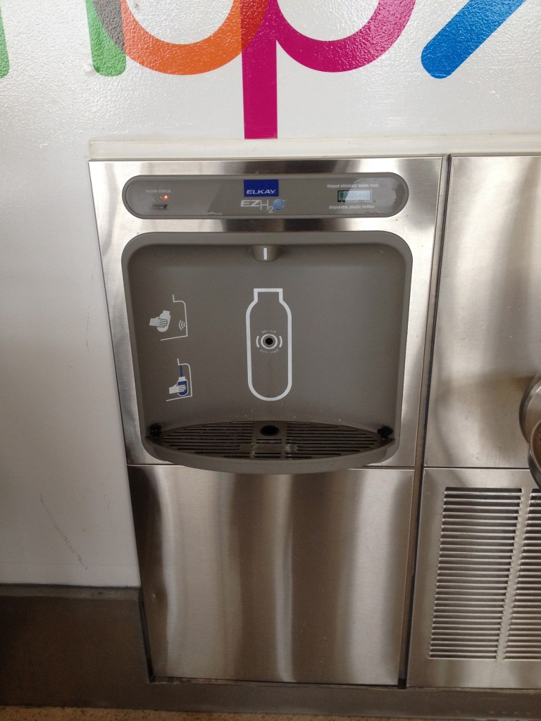 SEA-TAC Seattle Tacoma Airport water bottle filling station