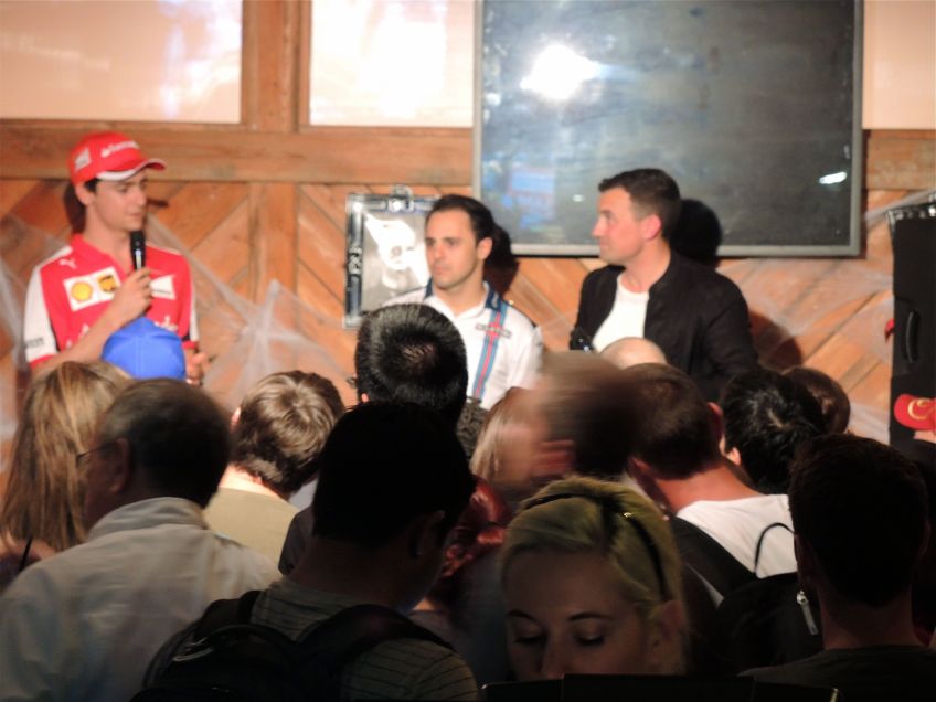 Buxton's Big Time Bash at Rattle Inn Austin with Esteban Gutierrez and Felipe Massa