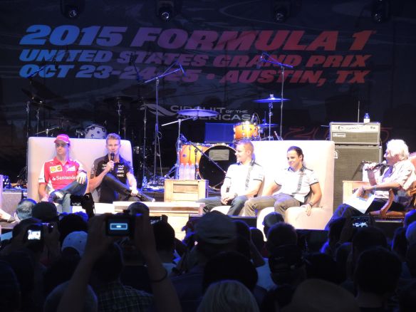 COTA Formula 1 Fan Fest Gutierrez Hulkenberg Bottas Massa