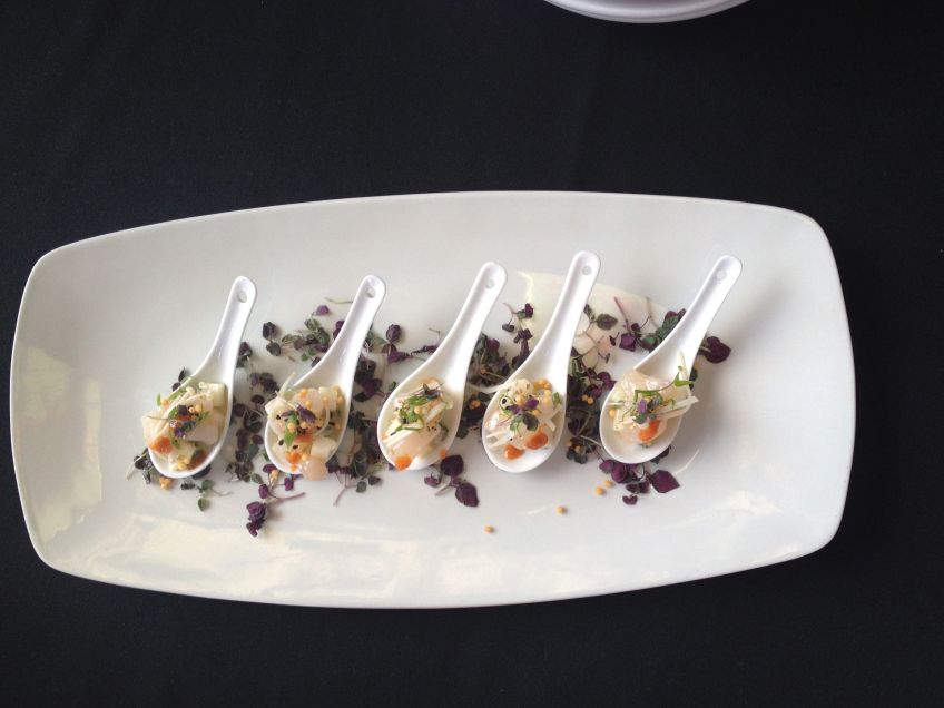 Chef Angel Carbajal of Nick-san's Compache with Poke at Sabor a Cabo at Rock & Brews El Segundo