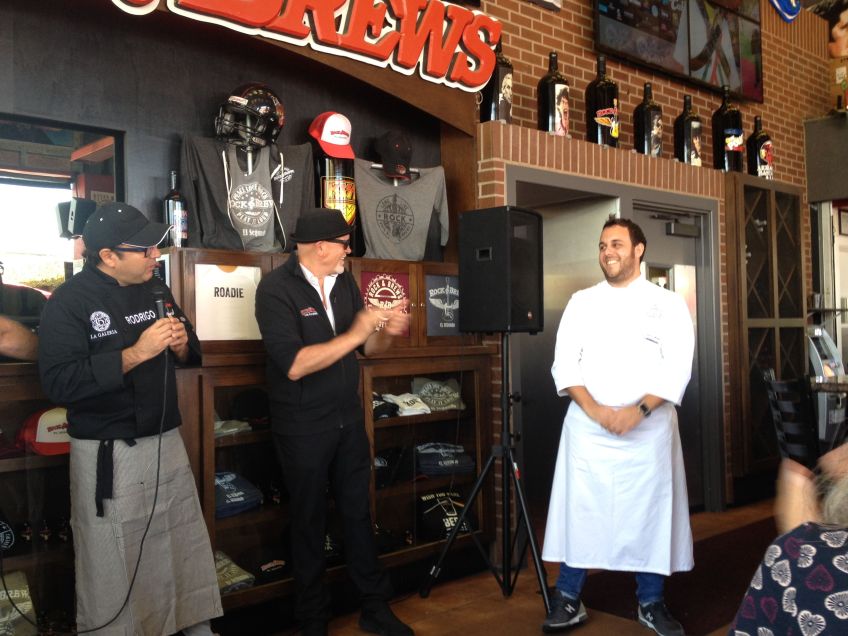 Chef Paolo de la Corte of the restaurant Sunset da Mona Lisa at Sabor a Cabo event at Rock & Brews El Segundo