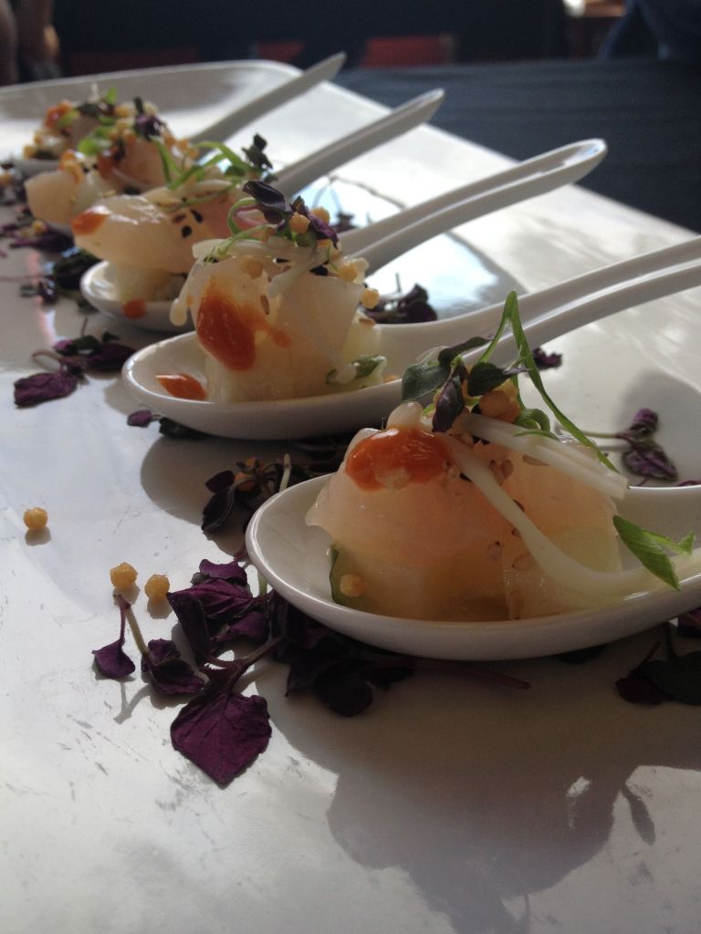 Chef Angel Carbajal of Nick-san's Compache with Poke at Sabor a Cabo at Rock & Brews El Segundo