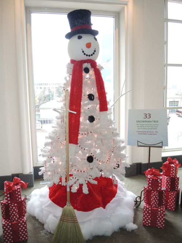Snowman Christmas Tree at Indiana Historical Society FOTrees