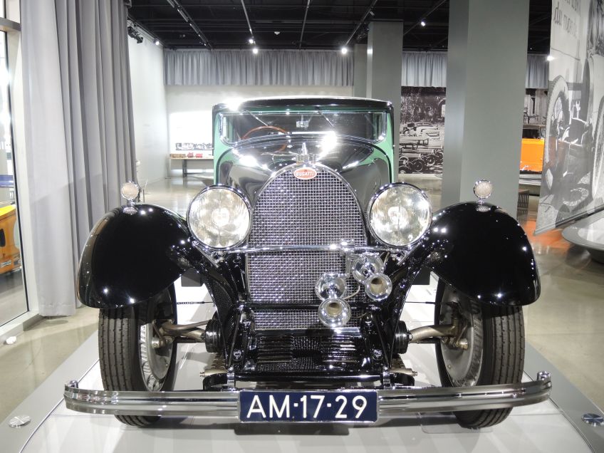 1931 Bugatti Type 50 S on display at Petersen Automotive Museum