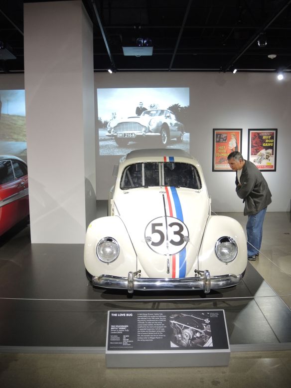 1963 Volkswagen Beetle, Herbie, driven in the film Herbie Fully Loaded on display at Petersen Automotive Museum