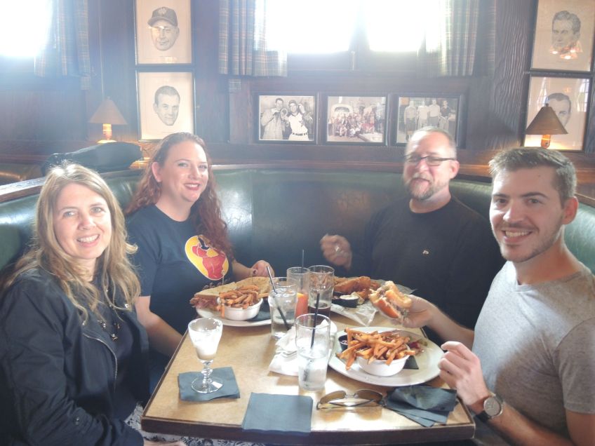 LA F1 fans have lunch and Irish coffee at Tom Bergin's after a Petersen Museum visit