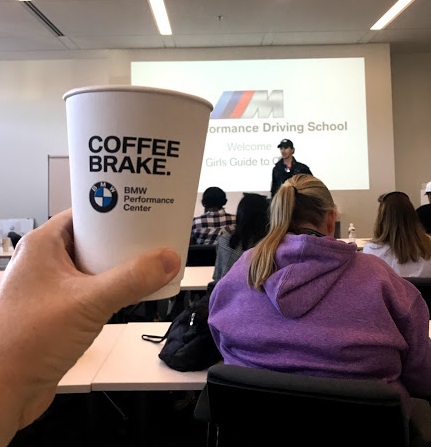 BMW Coffee brake BMW Performance Driving School #drive2learn #agirlsguidetocars
