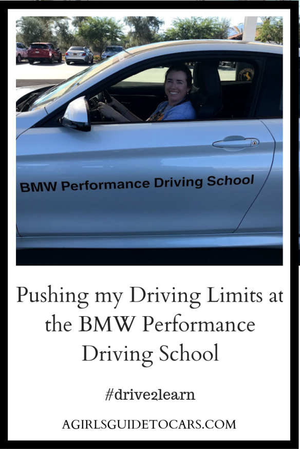 Pushing my driving limits at the BMW performance Driving School in Thermal, CA with A Girl's Guide to Cars #Drive2Learn Conference