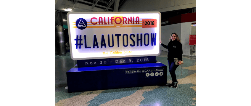 #LAAUTOShow California license plate Kiera Reilly